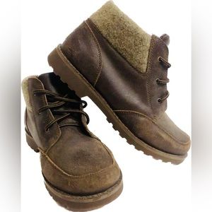 UGG Brown Orin Wool Suede Bootie 1008001k